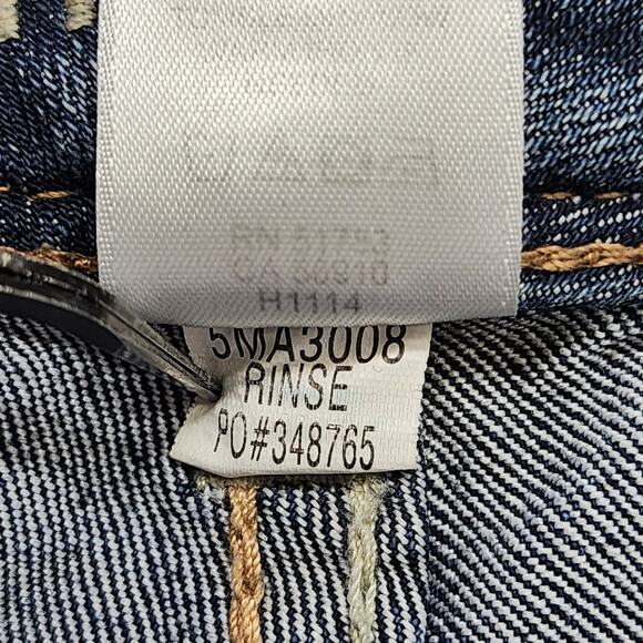 Maurices Jeans Womens 5/6 Blue Low Rise Bootcut Raw Released Hem Stretch Denim - Picture 11 of 16